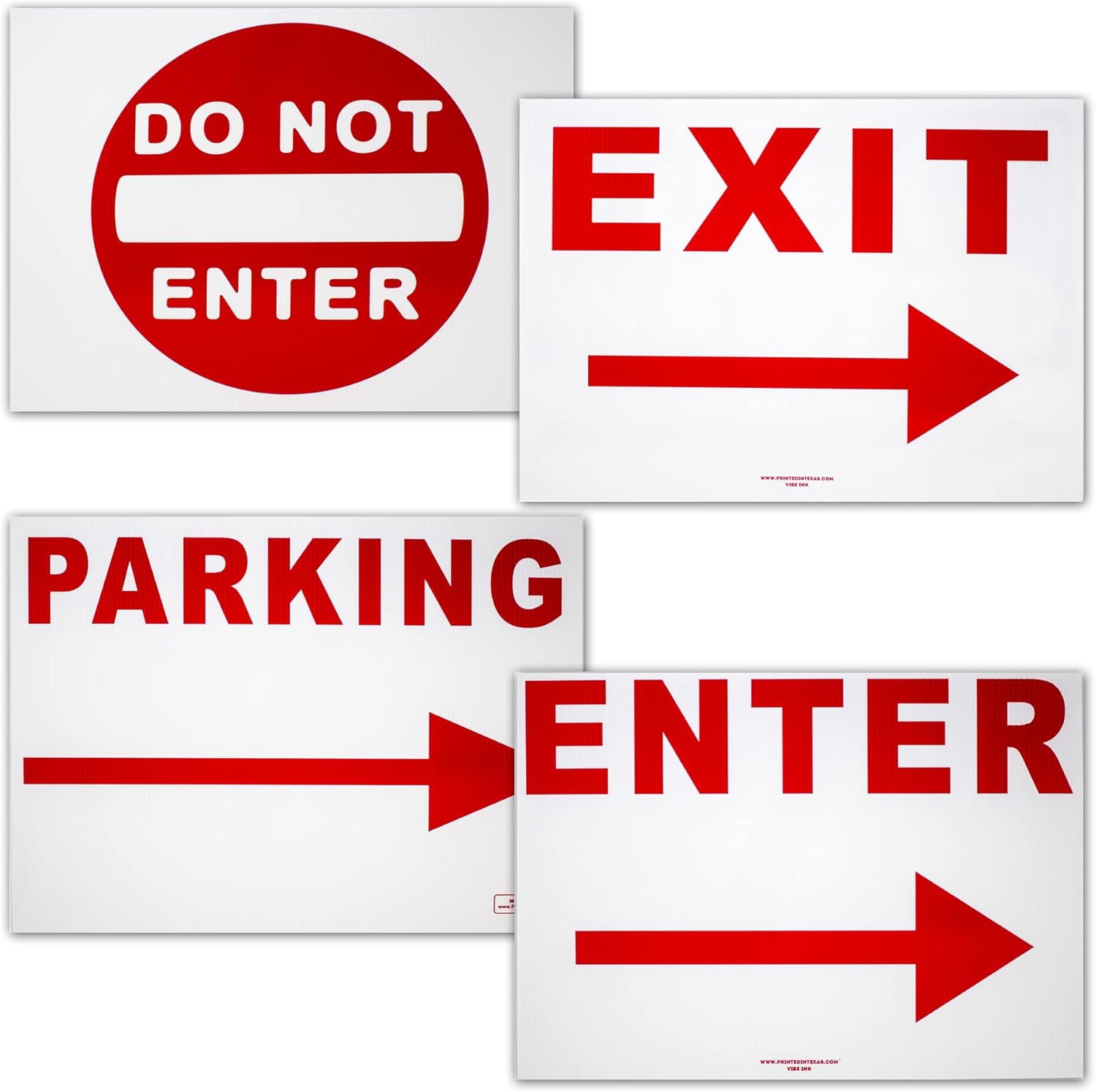 Traffic Sign Kit with Stands DO NOT ENTER, PARKING