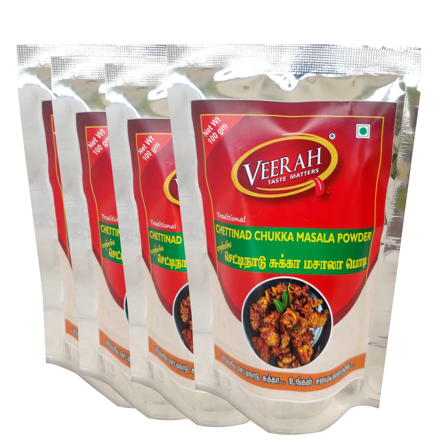 Veerah Traditional Chettinad Chukka Masala Powder 400g(Pack of 4)