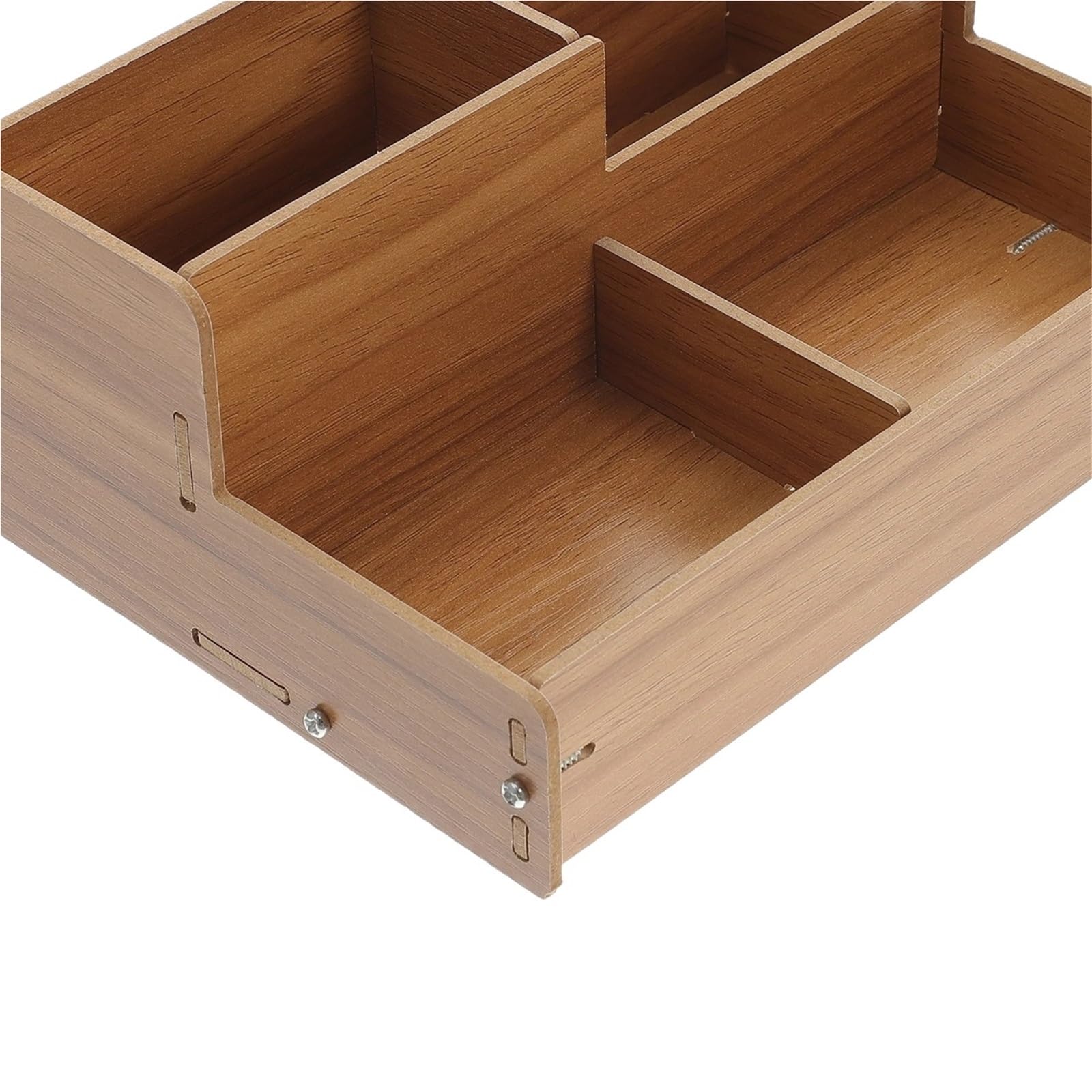 Stifthalter für den Schreibtisch, Schreibtisch-Stifthalter aus Holz, Organizer, Schreibwarenbox, Hellbraun, 24,5 x 15 18 cm