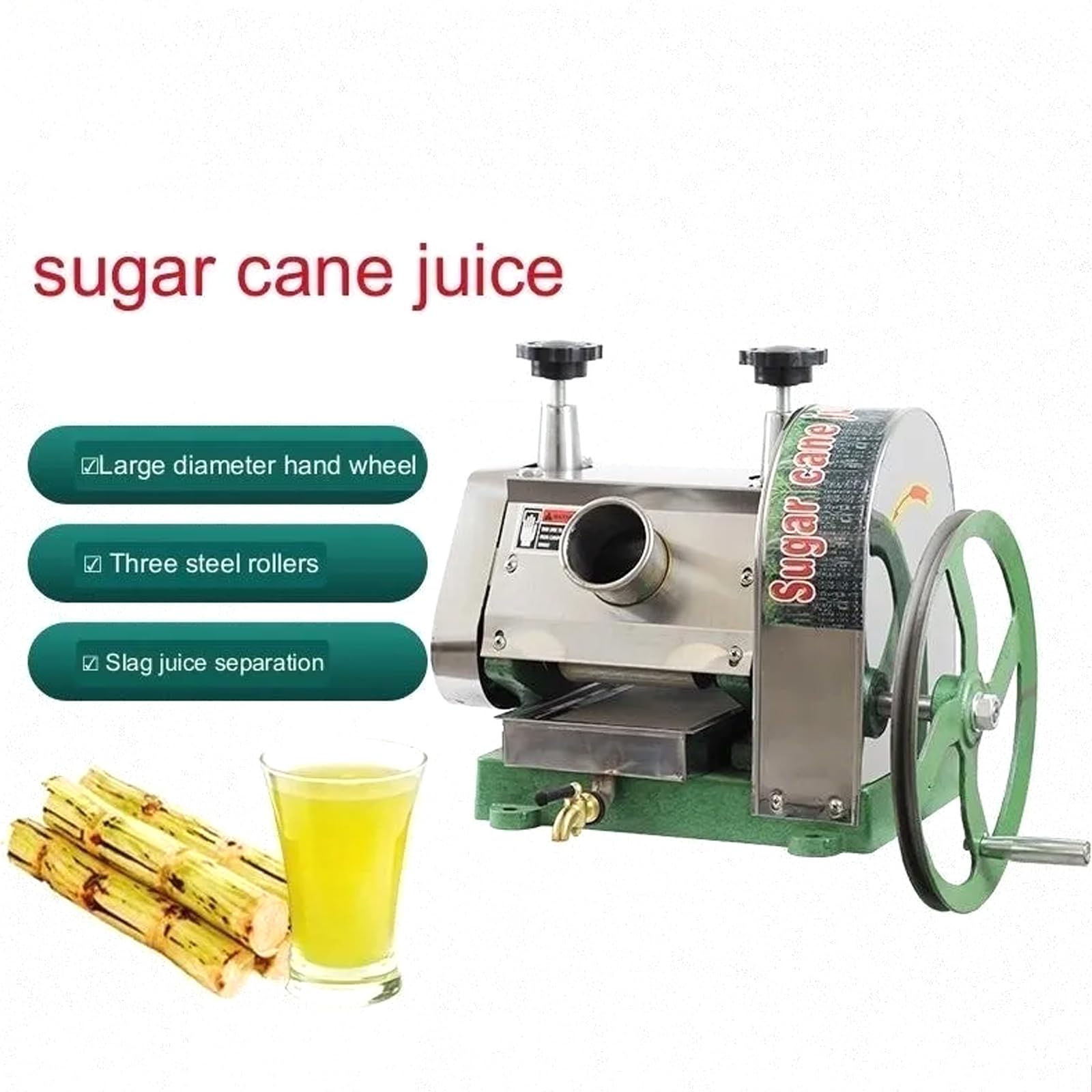 Amazon｜手動サトウキビジューサーマシン、サトウキビジュース抽出器