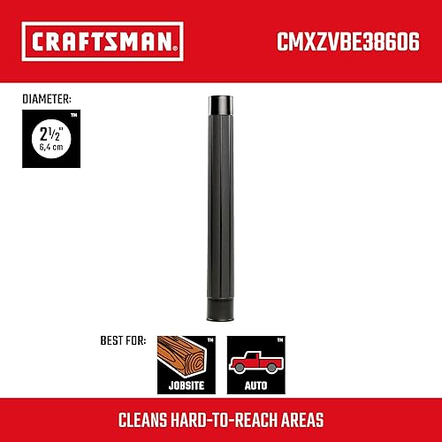 Miniatura 9 de CRAFTSMAN CMXZVBE38630 - Boquilla utilitaria de 2-12 pulgadas para aspiradoras de tienda