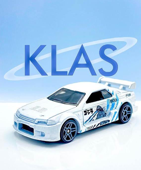 Hot Wheels Nissan Skyline GT-R (R32) (White (Godzilla)) 5/10 HW J-Imports 2023-69/250 (Short Card) -  IN A KLAS CAR KEEPER PROTECTIVE COLLECTORS CASE - HKJ13