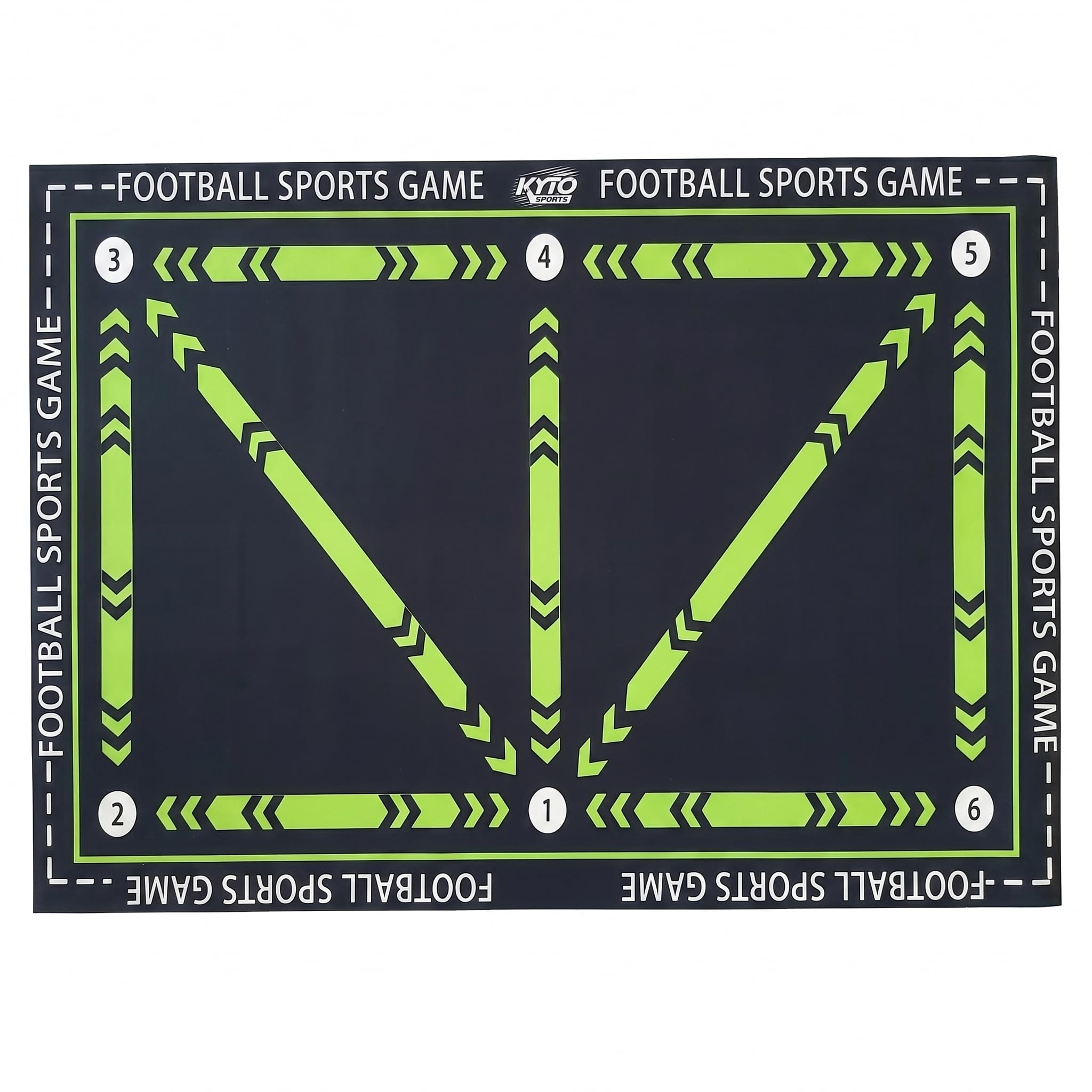 Kyto Fußball Rebounder XL 100x100 cm – Winkelverstellbar mit Ball & Pumpe