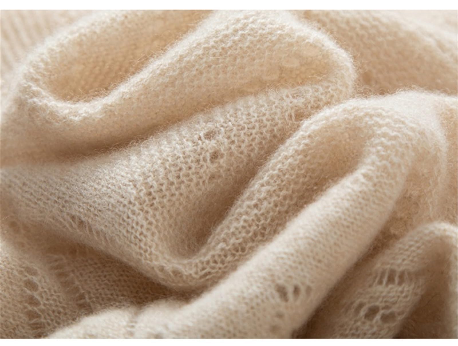 Sciarpa Sciarpa triangolare in cashmere con motivo cavo, scialle jacquard caldo alla moda da donna Ponchino