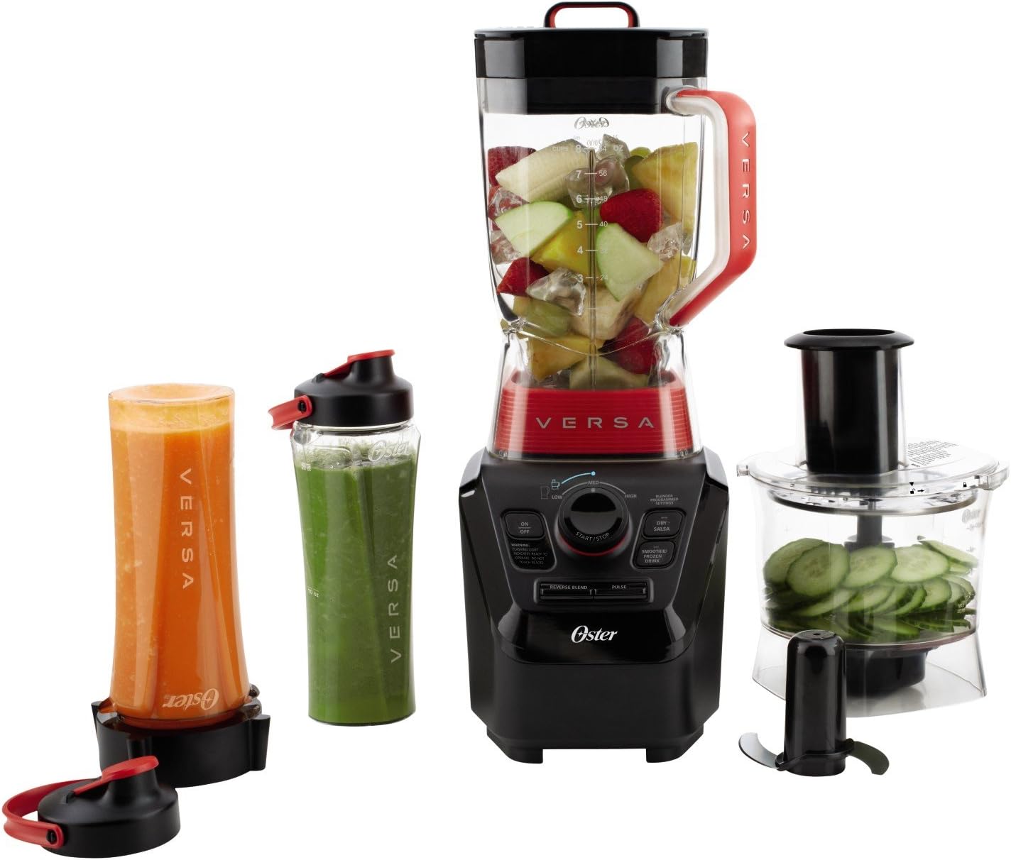 Oster BLSTVB-103-000 Versa 1100-watt Professional Performance Blender with Two 20-Ounce Blend'N Go Cups