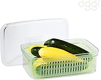 Vista 9 de Oggi Contenedor de verduras frescas - Organización de cocina, contenedores organizadores de refrigerador, contenedores de almacenamiento