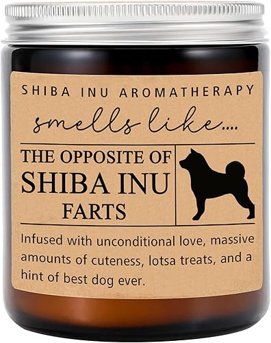HTDesigns Regalo Shiba Inu  Vela Shiba Inu  Shiba Inu Mom  Regalo Shiba  Regalo para dueño de Shiba Inu  Regalos para perros  Vela de pedo de perro