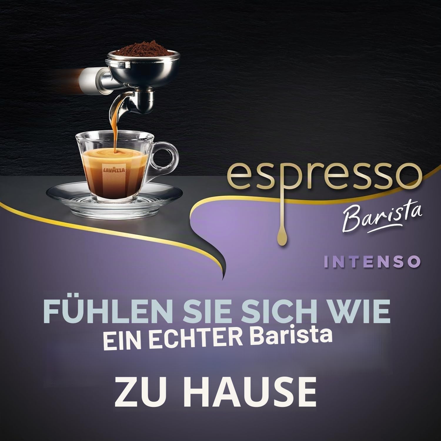 Lavazza, Espresso Barista Intenso, ganze Arabica und Robusta Kaffeebohnen, mit Kakao- und Holzaromen, für einen intensiven Kaffee, Intensität 9/10, mittlere Röstung, 4 kg