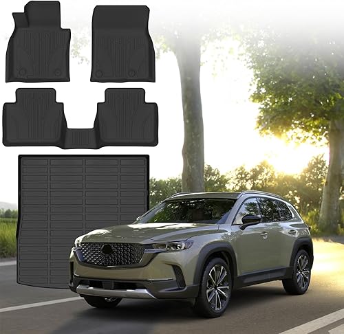 Miniatura 17 de Alfombrillas Sunsdrew para 2022 2023 2024 Hyundai Ioniq 5 TPE Tapa de maletero para todo tipo de clima, inodoro, antideslizante, forros de piso