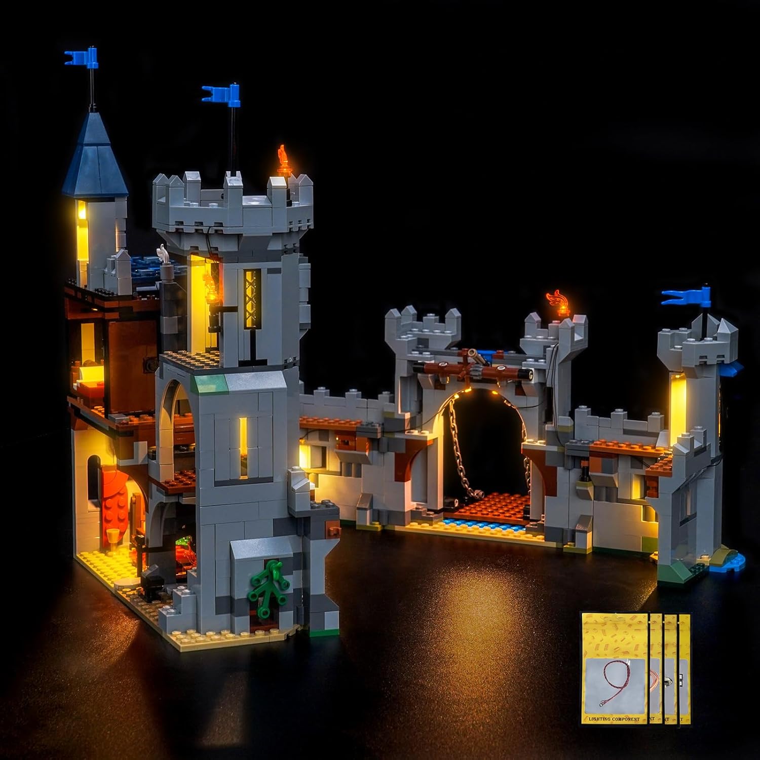 LED Lighting Compatible with Lego 31168 Medieval Horse Knight Castle - JUST Lights,Light Kit Compatible with Lego 31168,NOT Included The Model