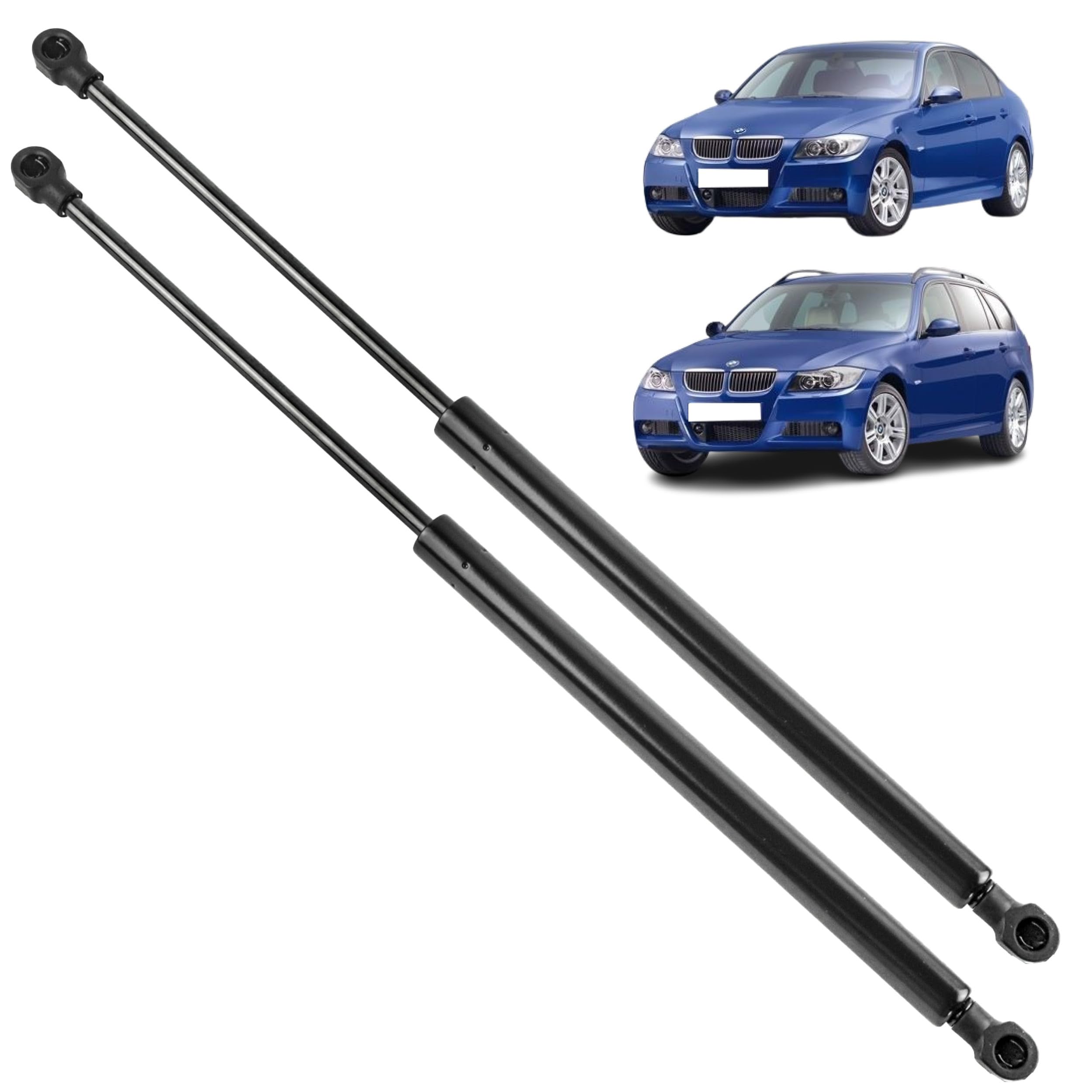 2 verins de capot compatibles pour BMW E90, E91, E92, E93 (Serie 3) (2005-2013) Vérin ouverture de capot | 51237060550, 51237900795, 51237129190