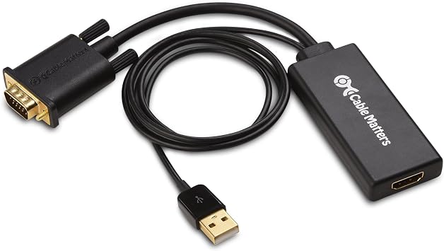 Cable Matters VGA to HDMI Adapter, VGA to HDMI Converter