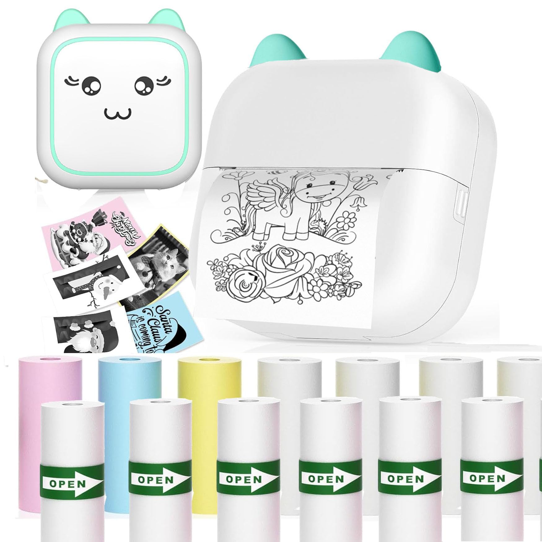 ZEITEL® Portable Thermal Mini Printer for Students, for Home Use Bluetooth Printer for Mobile Android and iOS, Mini Sticker Printer for Question Bank, Flashcards, Journal, Photos, Notes, Label (B0CSYD74WM) Amazon Price History, Amazon Price Tracker
