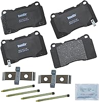 Vista 185 de Pastillas de Freno Delanteras Cerámicas Bendix Priority1 CFC430A para Modelos Selectos INFINITI G35, I30, Nissan 350Z, Altima, Juke, Maxima, Sentra