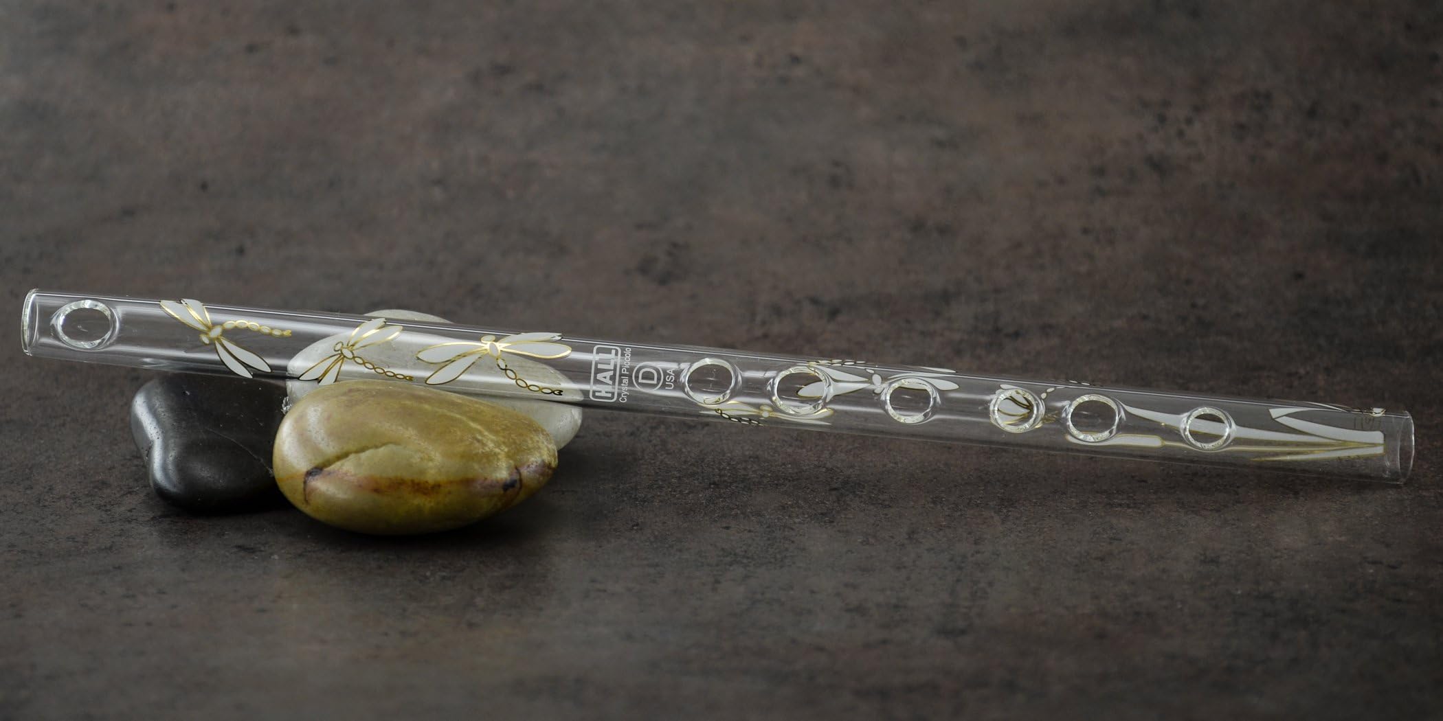 Hall Crystal Flute 11003 - Inline Glass Piccolo in D - Dragonfly