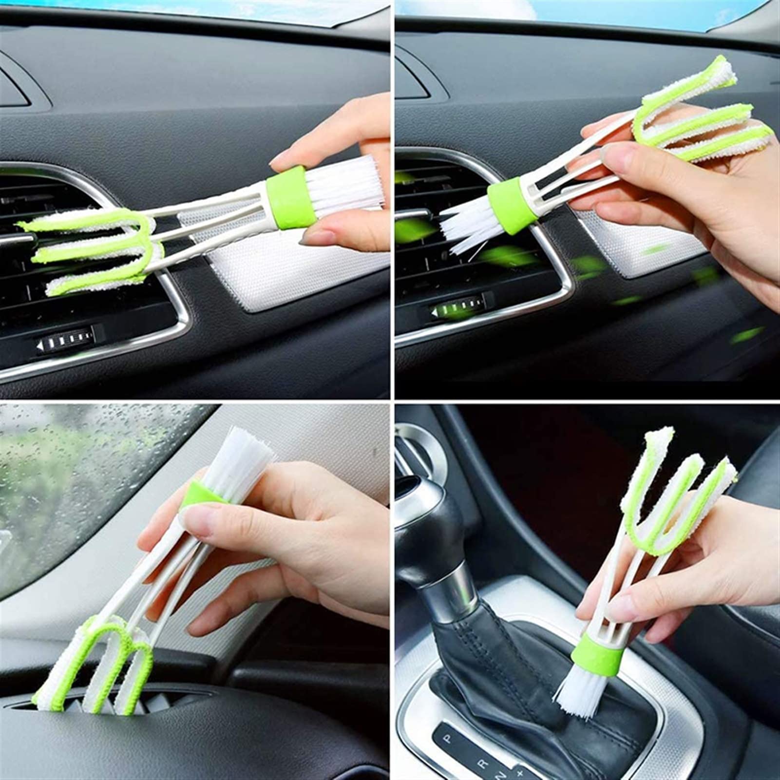 TRUSTTWO 14pcs / set Auto Detailing Brush Brush Sponge Spazzole Interno Aria condizionata Air Outlet Dettaglio RIM Pulizia Strumenti di pulizia dello sporco The New