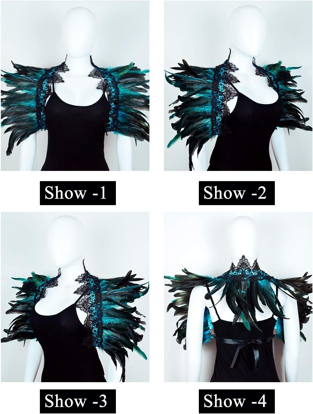 Déguisement Femme Châle Shapewear Gothique Rétro Noir – Déguisement