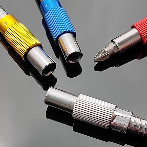 Miniatura 6 de Soporte universal para puntas de extensión flexible de metal, tubo de extensión flexible, destornillador de impacto de eje flexible de 11.8