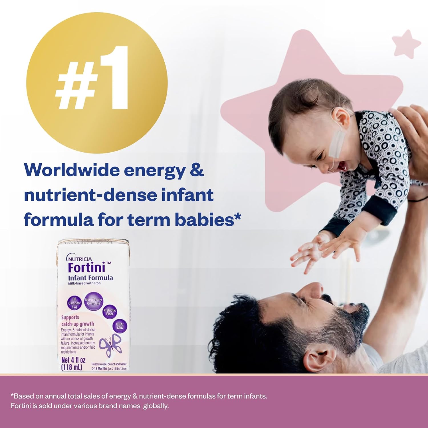 Fortini High-Calorie Infant Formula for Catch-Up Growth, 4 fl oz (30 Pack) image 4