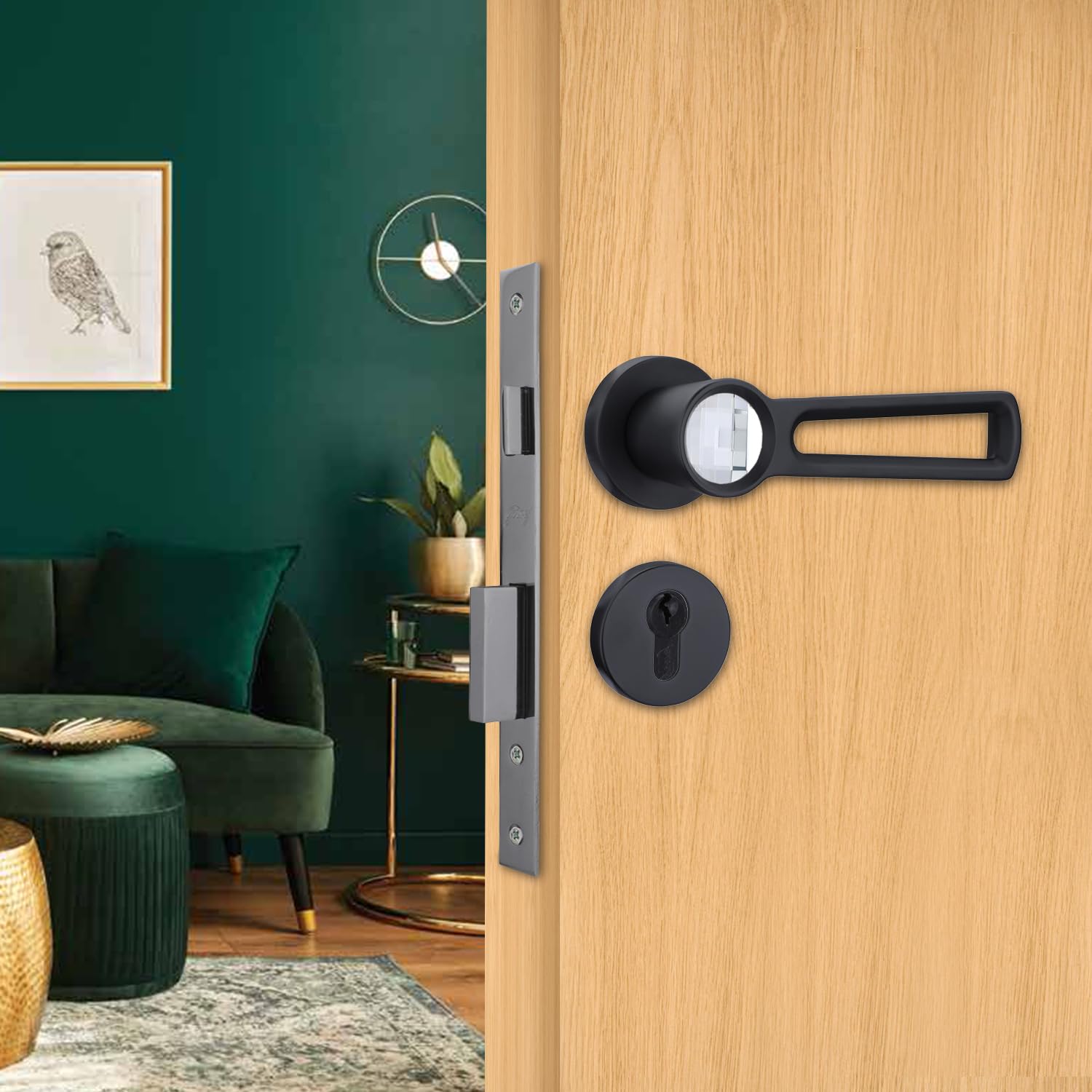 Godrej Mortise Lock | Handle Lock Set for Main & Bedroom Door | HDH 10 Rossette Home Décor Handle | Antique Brass Finish | 9 Inch Lockbody | 80 mm 1CK Cylinder - Knob from Inside and with 3 Keys (B0DFGMSVVQ) Amazon Price History, Amazon Price Tracker