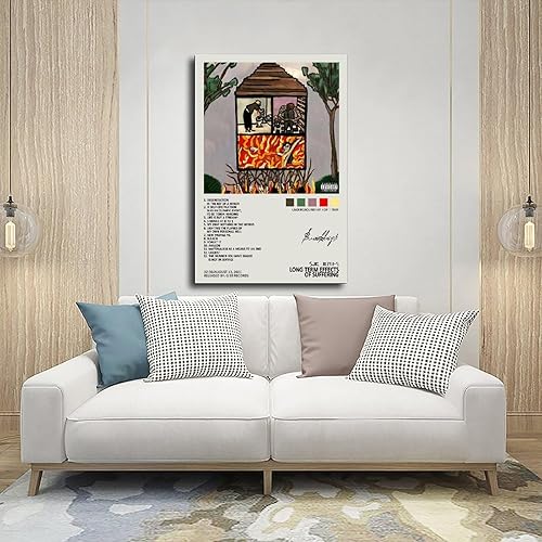 Miniatura 5 de TOBIANG SDBY - Póster de lienzo con efectos de sufrimiento a largo plazo con efectos del sufrimiento de música, sin marco 12 x 18 pulgadas (11.8 x