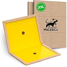 Mice&Co 2 x XXL Mouse and Rat Trap - Professional Adhesive Board with Extra Strong Glue | Maxi Trap for Large Mice, Poison Free