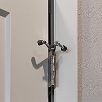 Vista 6 de Design House 181834 - Protector de pared para puerta con bisagra jumbo con punta de goma, tapones de puerta ajustables de níquel satinado, 5