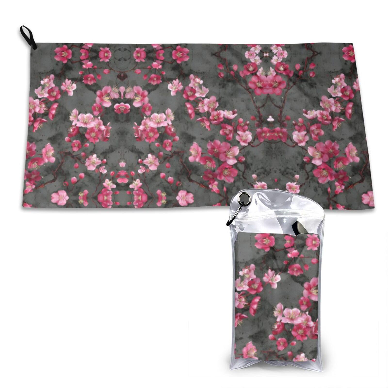 Wxwjshmgc White Cherry Blossom Print Cooling Towel, Gym Towel,Cooling Towels For Neck, Soft Breathable Travel Cool Towel,Sports Towels For Gym,Camping