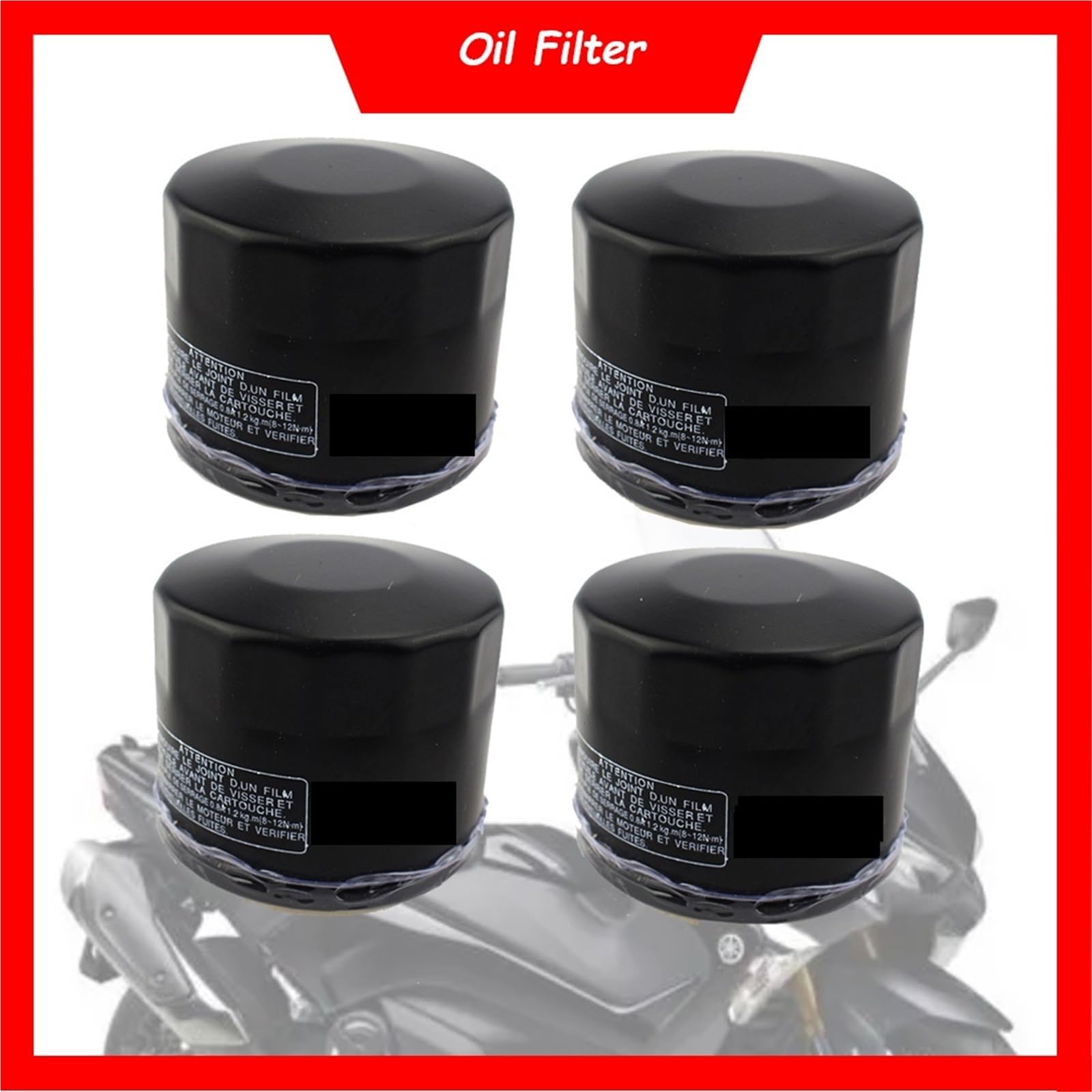 Filtro olio per motociclette Filtro olio motore per moto adatto per Yam&aha XP500 XP530 Tmax530 Tmax500 FZS600 Fazer XVS1300 YFM660 Grizzly YFM700(3pcs)
