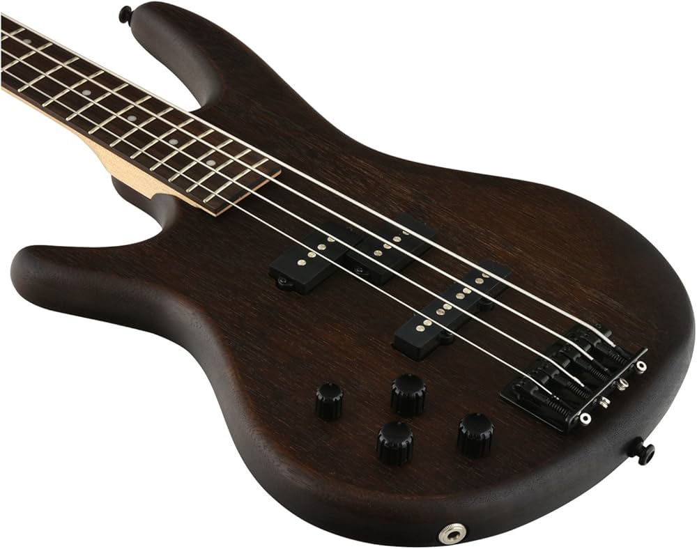 Ibanez GSR 4 String Bass Guitar, Left, Walnut Flat (GSR200BLWNF