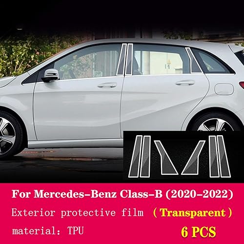 Miniatura 2 de LAVIYE Película exterior del cuerpo del coche B C Ventana Pilar Prevención de arañazos Membrana de reparación TPU PPF Película, para Mercedes-Benz