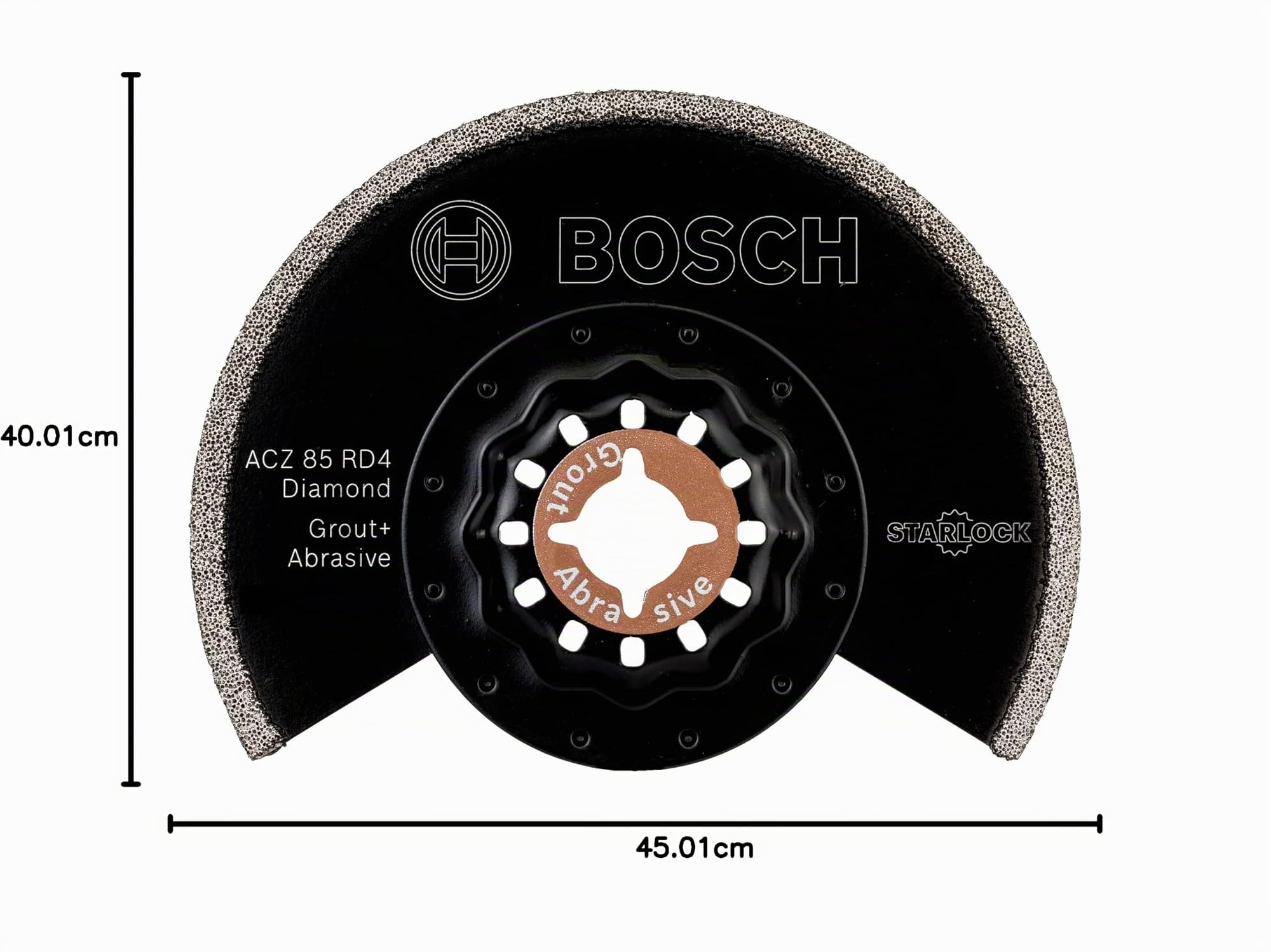 Bosch 1x Lama Segmentata Diamantata Starlock ACZ 85 RD4 (per Calcestruzzo, Lastre in fibrocemento, Ø 85 mm, Accessorio Utensili Multifunzione Oscillanti)