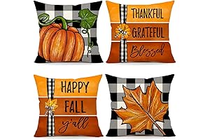 4TH Emotion Fall Decor Thanksgiving Outdoor Pillow Covers