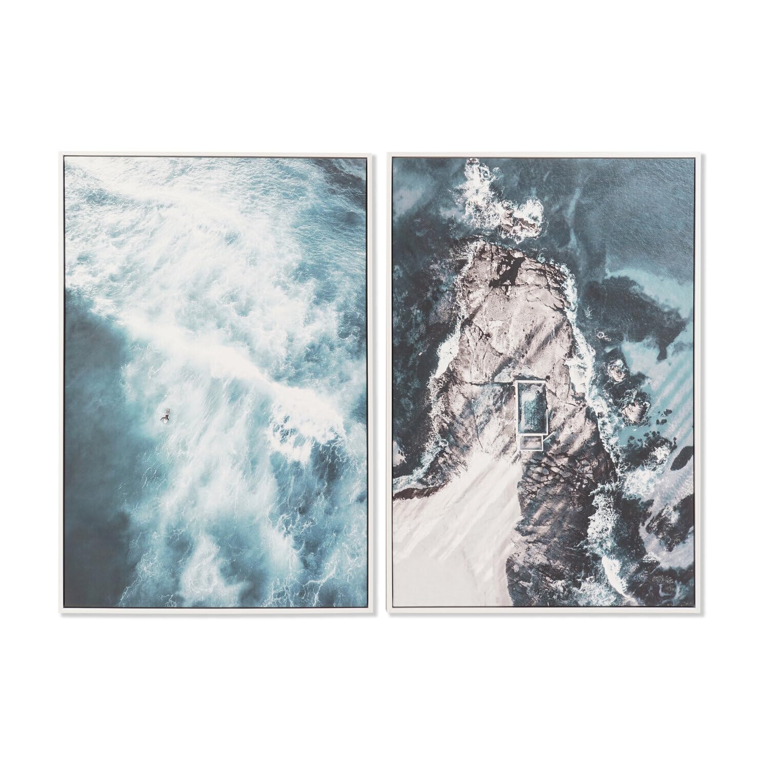 Tableau sur toile vagues de mer 62,5x93 cm marine | Cuadro