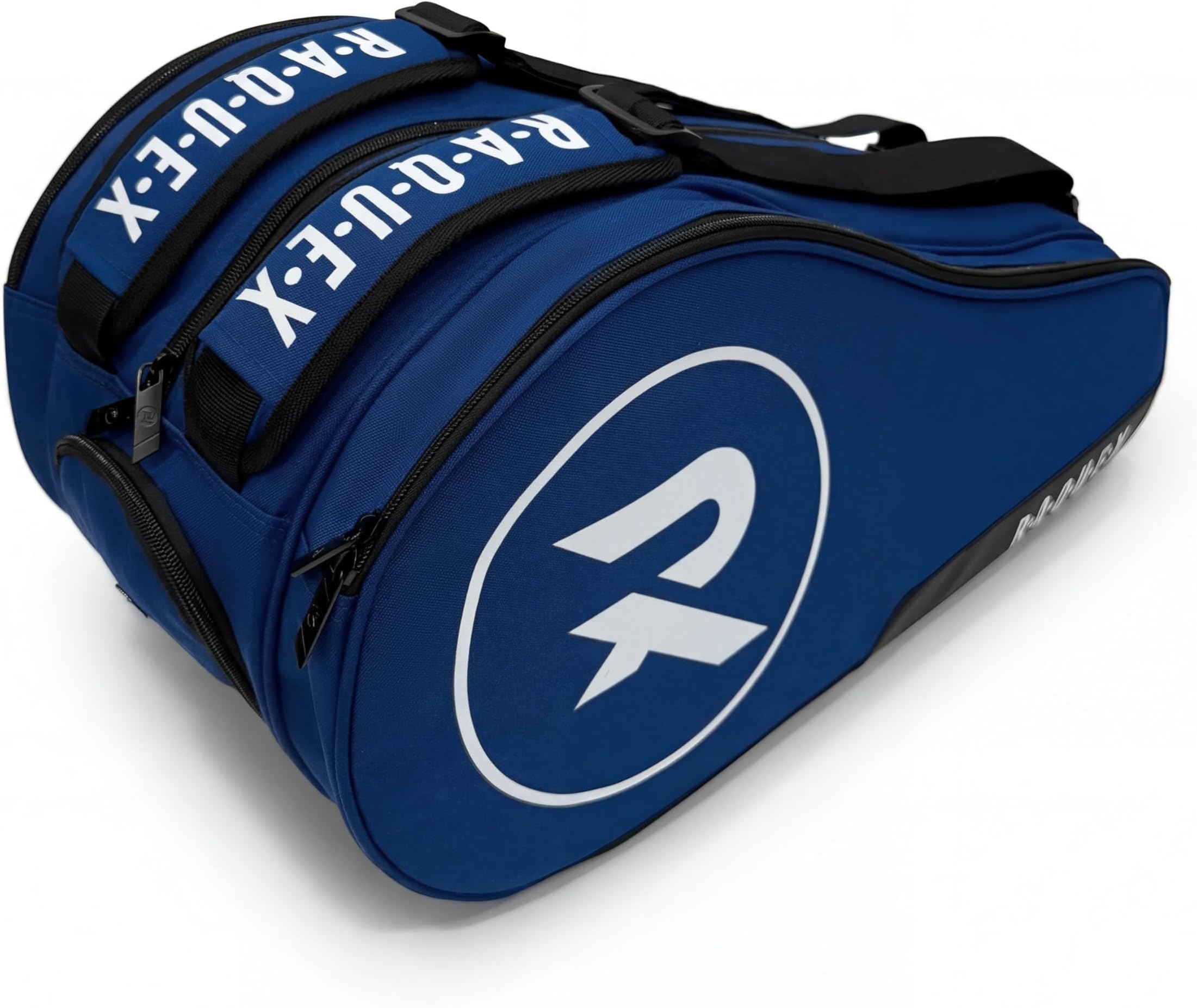 Engage 2 Padel Racket Bag (Black or Blue) – Carry Handle + Twin Shoulder Straps (Backpack Style) - Thermal Lining, Shoe Compartment, Central Storage