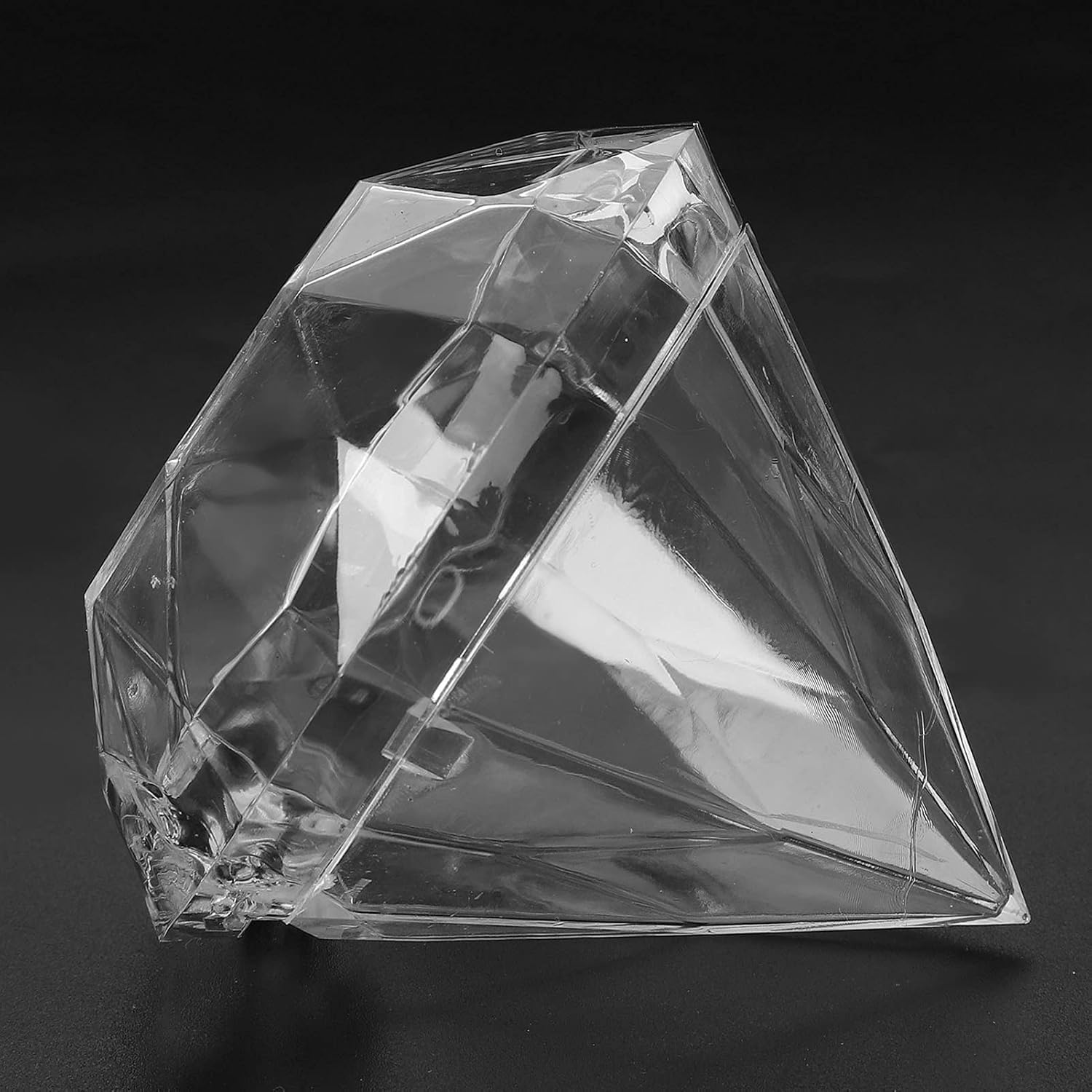 Transparente Cajas de Favores Dulces, Claro Cajas de Favor en Forma de Diamante Cajas de Dulces de Acrílico Cajas de Favores de Boda Plástico Tarros Transparentes Caja Almacenamiento Dulces (24Pcs)