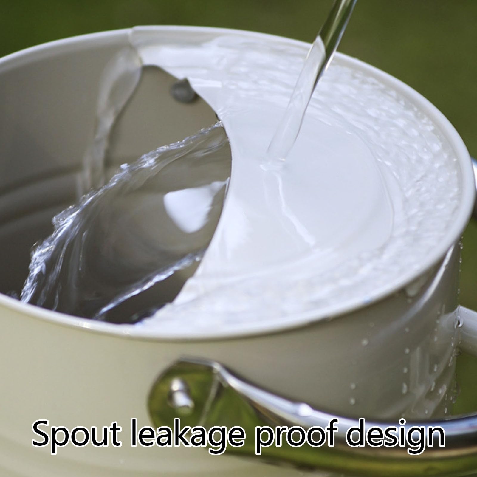 Robuste 5-Liter Gießkanne aus Stahl mit ergonomischem und Verstellbarer Düse für die Pflanzenpflege Garten Retro Stil