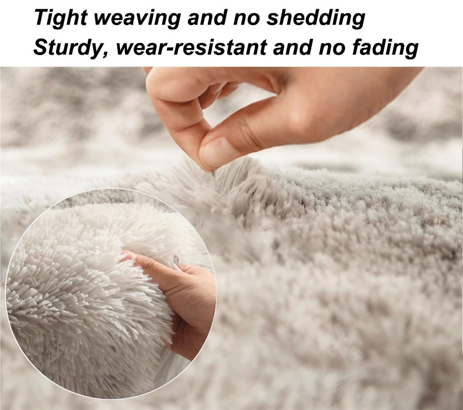 Tappeto Salotto Peloso Morbido, Tappeto Camera da Letto Pelo Lungo Moderno, Lavabile in Lavatrice Antiscivolo, Tappeto Cameretta Shaggy rug Soggiorno Scendiletto(V,200 x 300 cm)