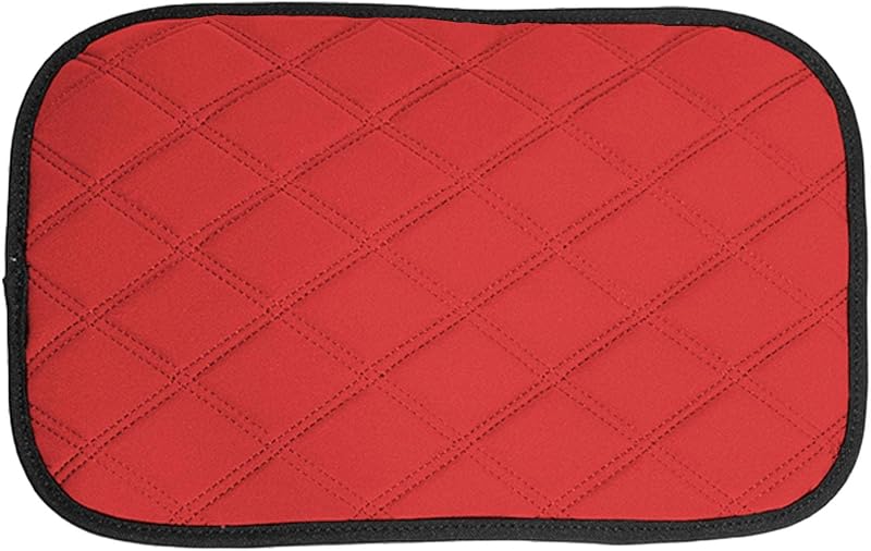 Almofada para console central FH Group Neosupreme Vermelha com padrão diamante – 20,32 x 33,02 cm
