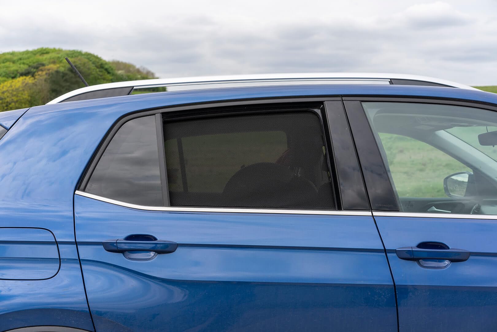 CAR SHADES Set (Porte Laterali Posteriori) Compatibile con Volkswagen T-Cross 2019- (2-Parti) Tendine Parasole su Misura