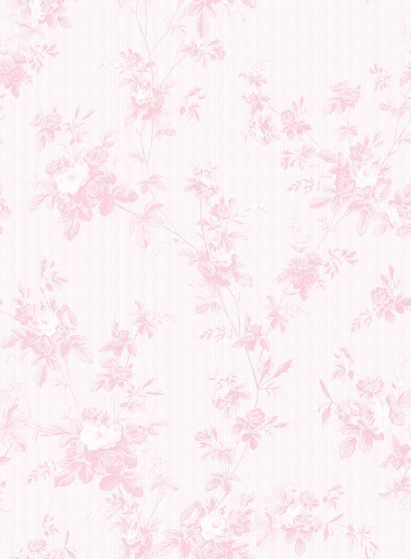 750 Home Floral Toile Blush Peel and Stick Wall Mural