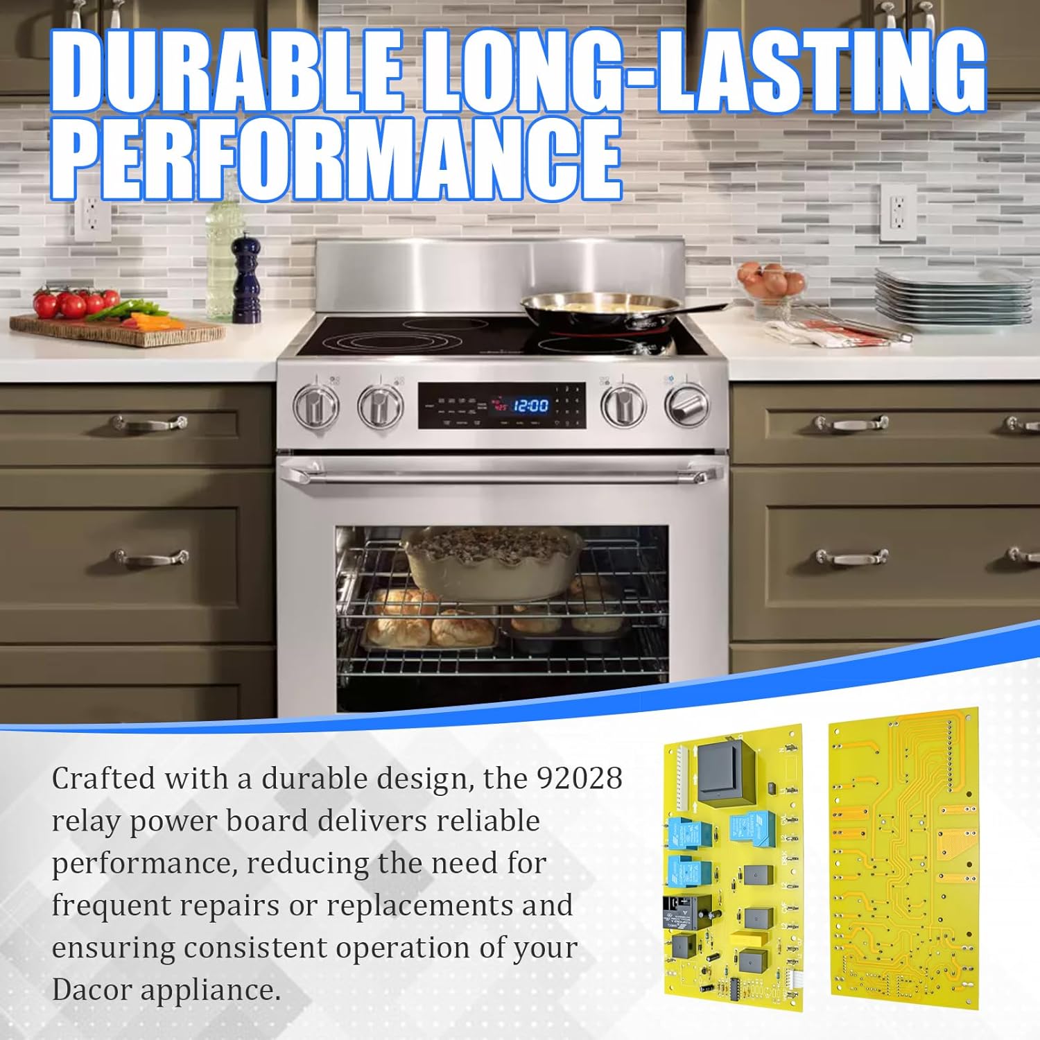 Replacement 92028 Premium Oven PCB Relay Board for Dacor Ranges Stoves Ovens Replaces DE81-09179A 82127 82995 740533 (92028)