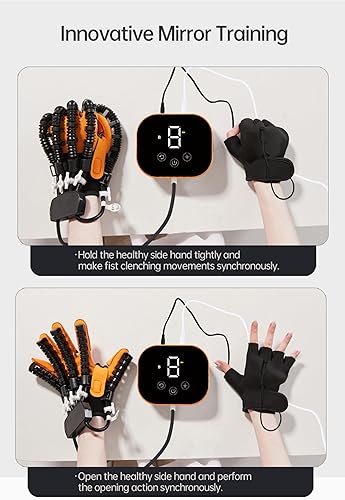 Miniatura 7 de Stroke Glove Nuevos guantes de robot de rehabilitación, mejoras equipo de recuperación de trazo de mano, para entrenador de mano robótica izquierda
