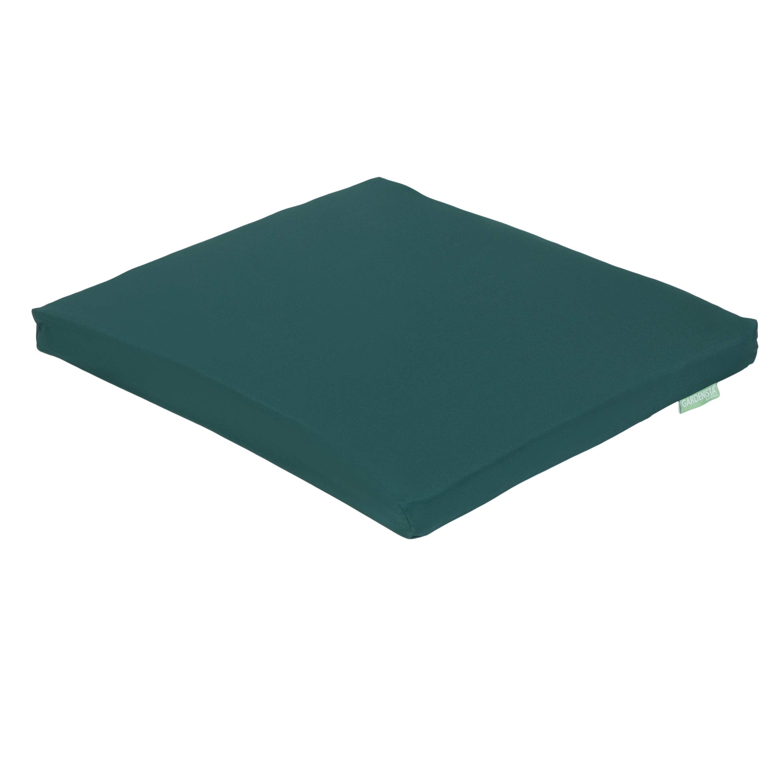 Gardenista Garden Chair Seat Pad | Indoor Outdoor Dining Cushion Seat Pads | Water Resistant Patio Garden Chairs Cushions with Secure Ties | Durable & Comfortable | 1 Piece (Green) — image 1