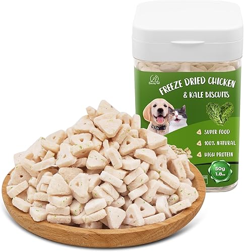 Dancing Tail Cubitos liofilizados de pollo y col rizada para gatos y perros, galletas deshidratadas con alto contenido de proteínas para control de disponible en Yaxa Colombia