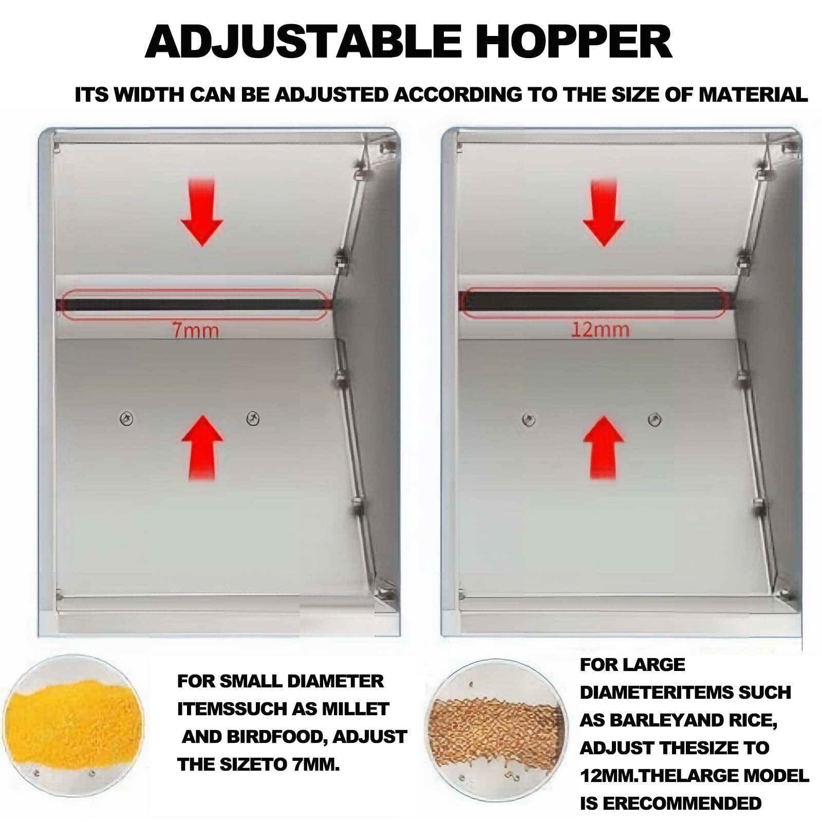 Effiziente Vogelfutter-schalenspaltmaschine, Vogelfutter-getreideblasmaschine Mit 2-stufig Einstellbarem Gebläse, Kleine Getreideschleuder- Und Siebmaschine Für Hirse, Getreide Und Melonenkerne