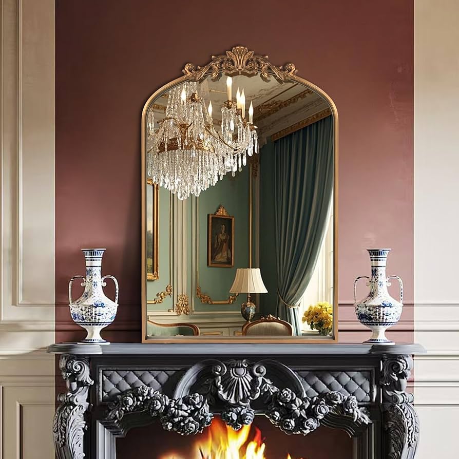 カントリー調 オーク材フレーム ウォールミラー カナディアン/アンティーク カントリー調 オーク材フレーム ウォールミラー カナディアン