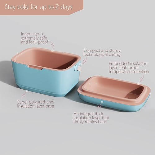 Miniatura 2 de Bolsa de viaje enfriadora de leche materna, caja enfriadora de plástico duro ligero para biberones y bolsas de almacenamiento  Enfriador aislado 4