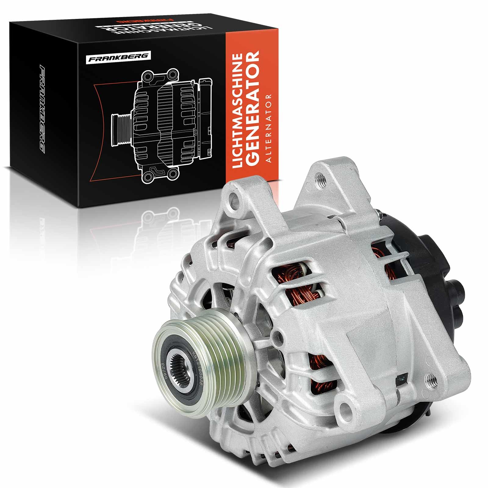 FrankbergAlternator 150A Compatible with 207 CC WD 1.6L 2009-2013 C3 II SC 1.4L-1.6L 2009-2016 308 I 4A 4C 1.6L-2.0L 2007-2014 DS5 2.0L 2011-2015 Replace# 9664779680