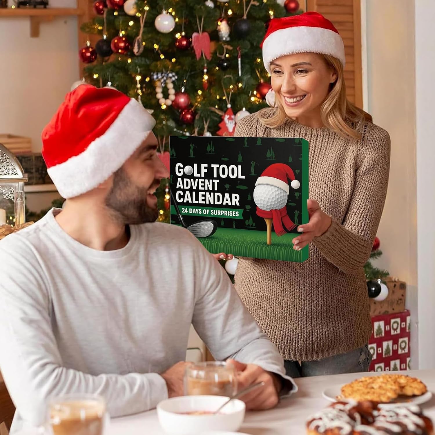 クリスマスカウントダウンカレンダー,スポーツ・ホーム・デコレーション,24日間のゴルフアクセサリーと工具 - 10代の男の子 父 夫